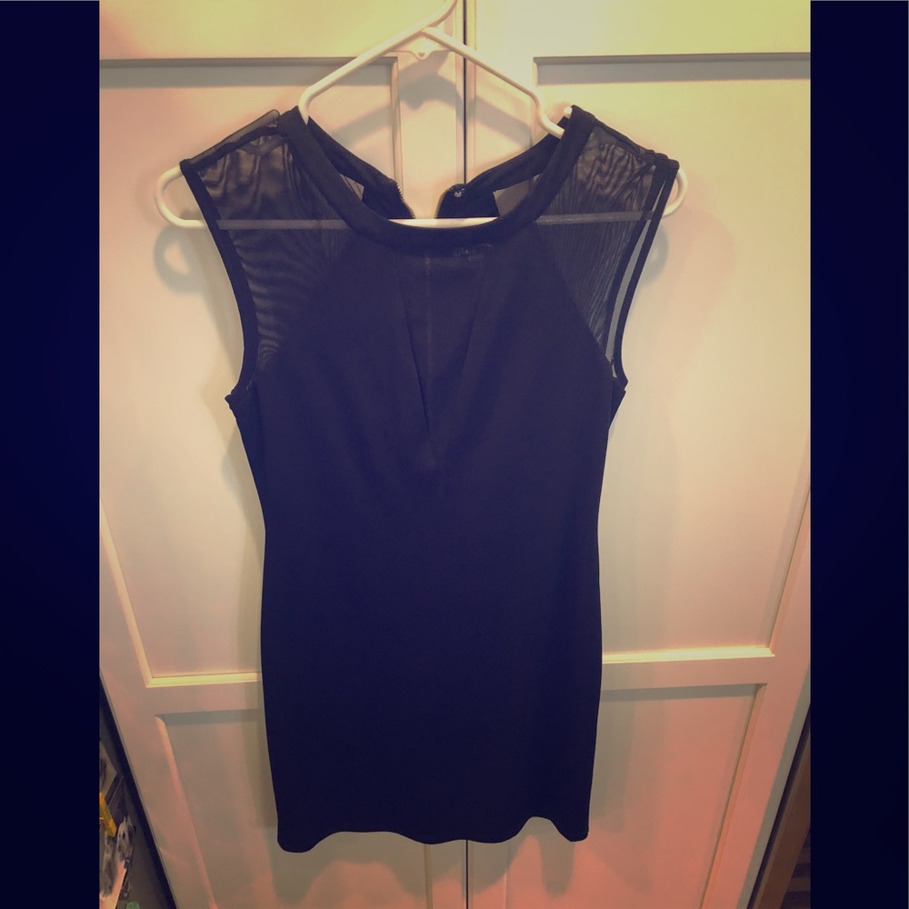 Express Black & Mesh Dress